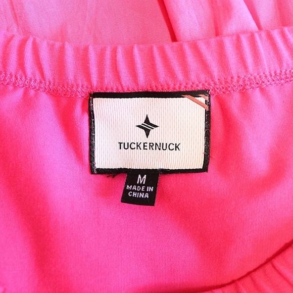 Vacation Look Tuckernuck Long Sleeve Midi Dress, Pink, Medium - Picture 9 of 10